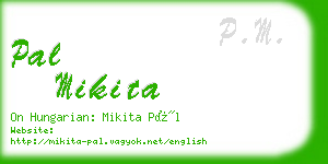 pal mikita business card